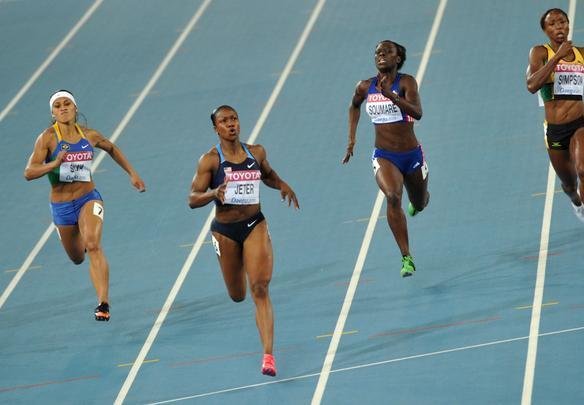 Imagens desta quinta do Mundial de Atletismo - AFP PHOTO / MARK RALSTON 