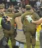 Imagens da confus�o entre Gr�mio e Huachipato