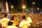 Festa da torcida e do time no centro de BH