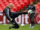 Imagens do treino do Bayern de Munique em Wembley 