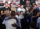 Imagens da despedida de Abidal