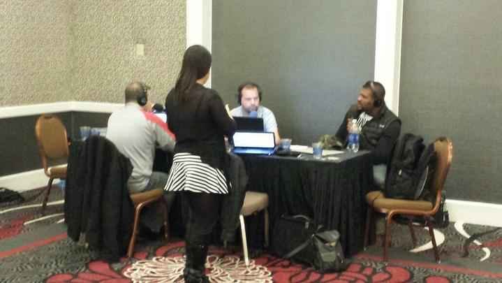 Quinton Rampage Jackson comparece a entrevista antes do UFC em Las Vegas