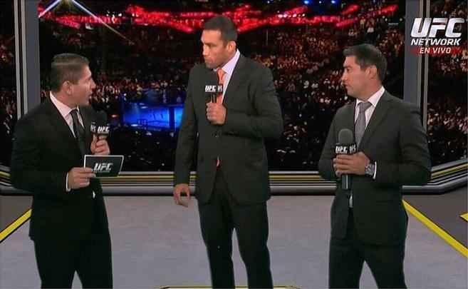 Fabrício Werdum comenta UFC para emissoras da América Latina