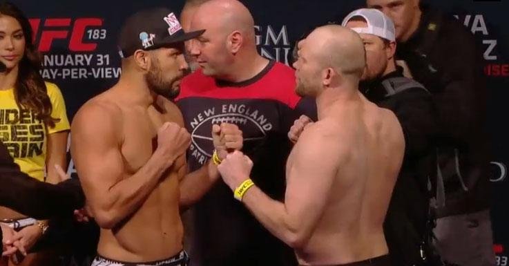 Confira a galeria de fotos da pesagem do UFC 183 - Thales Leites x Tim Boetsch