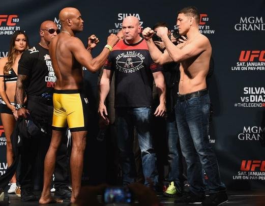 Confira a galeria de fotos da pesagem do UFC 183 - Anderson Silva x Nick Diaz