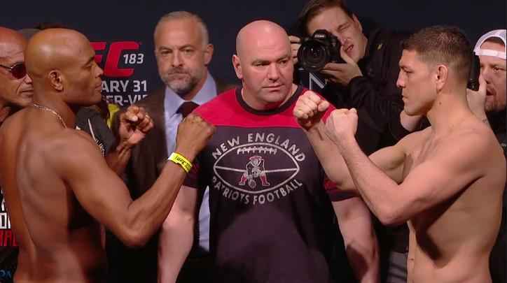 Confira a galeria de fotos da pesagem do UFC 183 - Anderson Silva x Nick Diaz