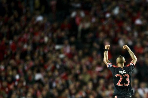 Partida de volta das quartas de final da Liga dos Campeões, entre Benfica e Bayern, em Lisboa