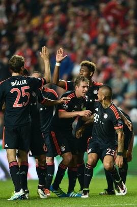 Partida de volta das quartas de final da Liga dos Campeões, entre Benfica e Bayern, em Lisboa