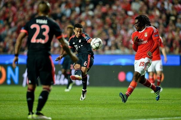 Partida de volta das quartas de final da Liga dos Campeões, entre Benfica e Bayern, em Lisboa