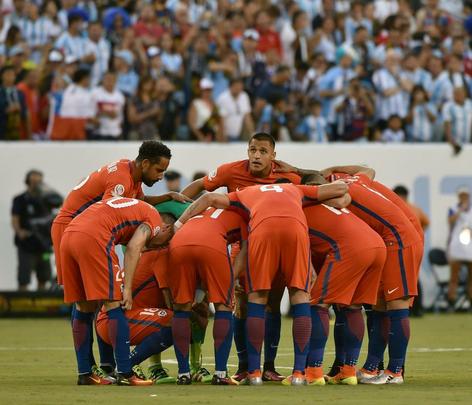 Imagens da final entre Argentina e Chile, em Nova Jersey, Estados Unidos