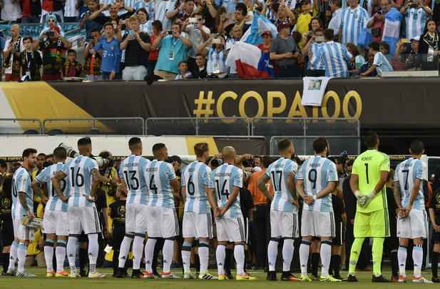 Imagens da final entre Argentina e Chile, em Nova Jersey, Estados Unidos