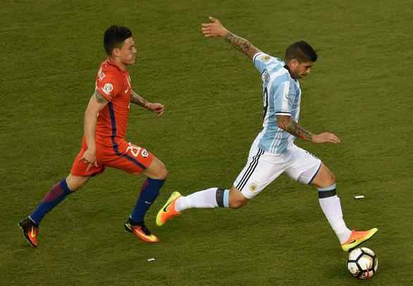 Imagens da final entre Argentina e Chile, em Nova Jersey, Estados Unidos