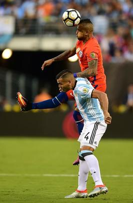 Imagens da final entre Argentina e Chile, em Nova Jersey, Estados Unidos