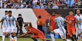 Imagens da final entre Argentina e Chile, em Nova Jersey, Estados Unidos