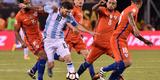 Imagens da final entre Argentina e Chile, em Nova Jersey, Estados Unidos