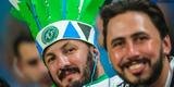 Torcedores foram vestidos ou pintados de verde na final da Copa do Brasil, entre Grêmio e Atlético, em Porto Alegre, para homenagear a Chape e as vítimas do acidente aéreo na Colômbia.