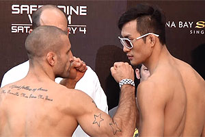 Óculos escuro de Gyu Lim chamou a atenção (Twitter/UFC)