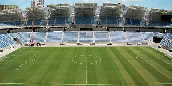 Domingo, o estádio recebe duas partidas como teste: América-RN x Confiança-SE e ABC x Alecrim (Danilo Borges/Portal da Copa)