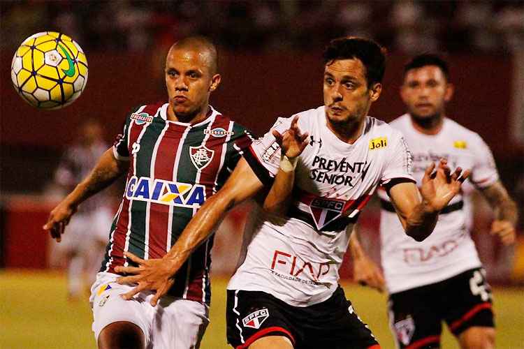 São Paulo vira para cima do Fluminense em Mesquita e se afasta ... - Superesportes
