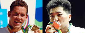 Thiago Pereira e Hugo Hoyama travam duelo por recorde de medalha