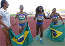 Brasil é ouro no revezamento 4x100m feminino