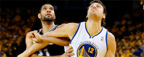 Com boa atua��o de Thiago Splitter, Spurs vence Warriors e vai � final (STEPHEN DUNN)