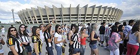 Imagens da torcida do Atl�tico na final�ssima do Campeonato Mineiro (Juarez Rodrigues/EM/D.A Press)
