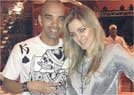 Galo comemora  a conquista em uma churrascaria  (Reprodu��o )