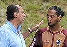 Campe�o, R10 chama Alexandre Kalil de "papai" (Marcos Michelin/EM/D.A Press)