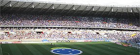 Insatisfa��o com Minas Arena leva clube a cogitar rescis�o contratual (Gustavo Andrade/Superesportes)
