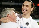 Ibra elogia Carlo Ancelotti e torce por perman�ncia (REUTERS/Emmanuel Foudrot )