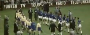 Filha de cineasta divulga imagens coloridas da decis�o da Copa de 1958 (Reprodu��o)