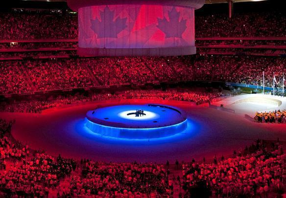 Vista do Estdio Omnilife durante cerimnia de encerramento