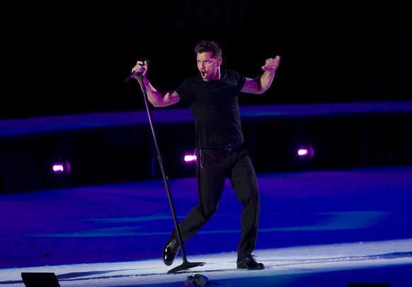Show do cantor Ricky Martin foi a grande atrao musical da cerimnia de encerramento do Pan