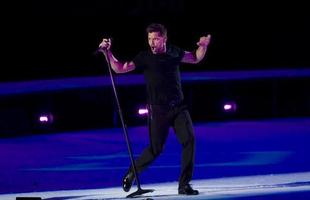 Show do cantor Ricky Martin foi a grande atrao musical da cerimnia de encerramento do Pan