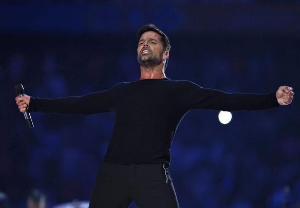 Show do cantor Ricky Martin foi a grande atrao musical da cerimnia de encerramento do Pan