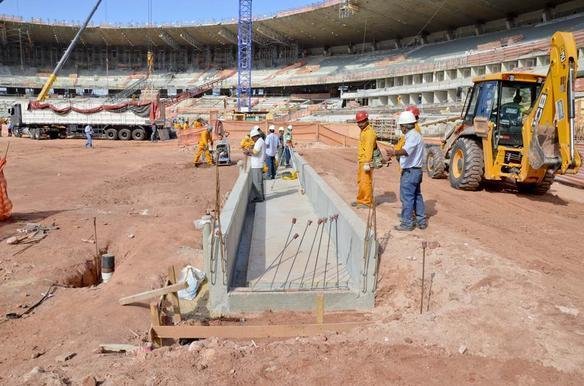 Obras no Mineiro visando  Copa das Confederaes e  Copa do Mundo