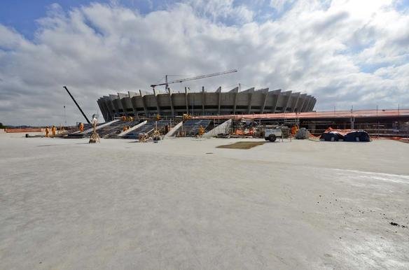 Obras no Mineiro visando  Copa das Confederaes e  Copa do Mundo