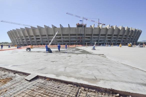 Obras na parte interna e externa do Estdio Mineiro