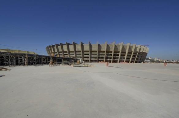 Obras na parte interna e externa do Estdio Mineiro