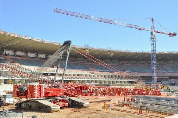 Obras na parte interna e externa do Estdio Mineiro