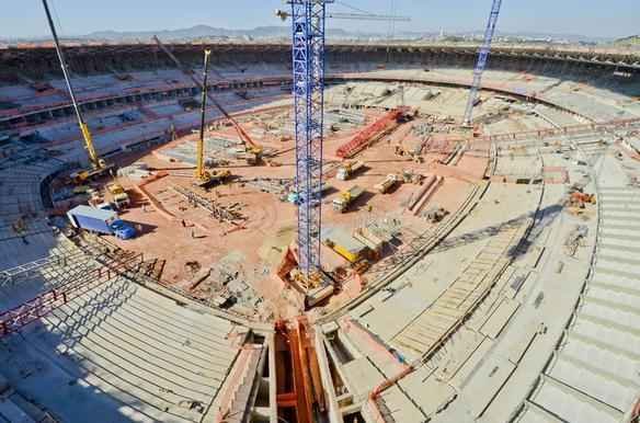 Obras na parte interna e externa do Estdio Mineiro