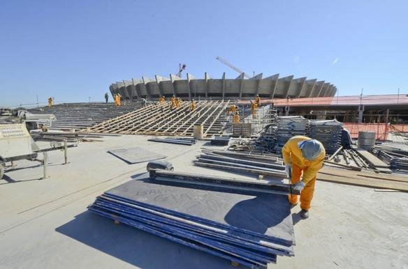 Obras na parte interna e externa do Estdio Mineiro