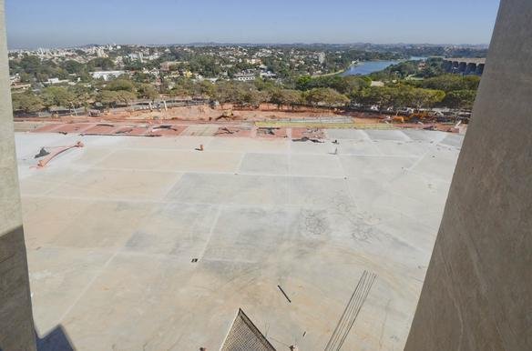 Obras na parte interna e externa do Estdio Mineiro