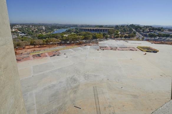 Obras na parte interna e externa do Estdio Mineiro