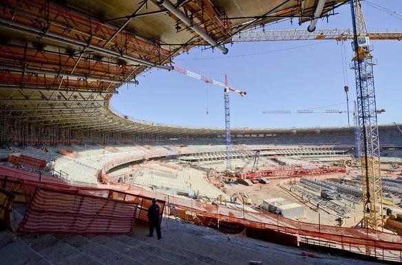 Obras na parte interna e externa do Estdio Mineiro