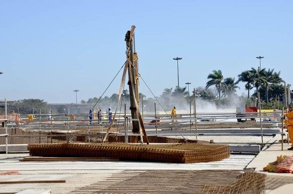 Obras na parte interna e externa do Estdio Mineiro