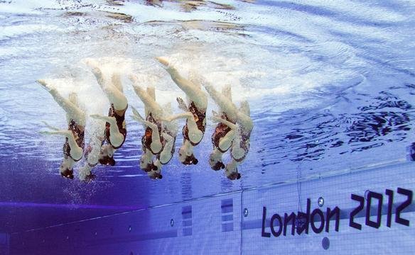 Belas imagens das apresentaes de nado sincronizado