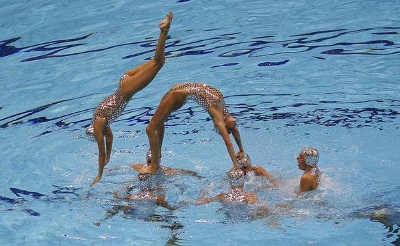 Belas imagens das apresentaes de nado sincronizado