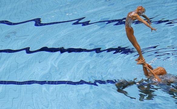 Belas imagens das apresentaes de nado sincronizado
